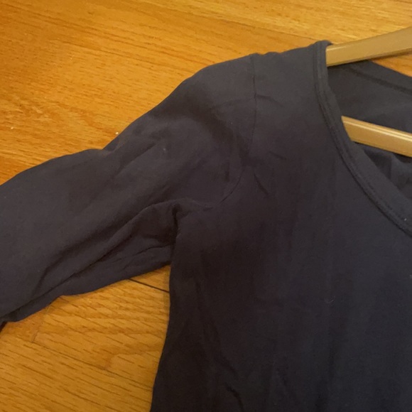 Velvet navy cotton long sleeve - Picture 3 of 6